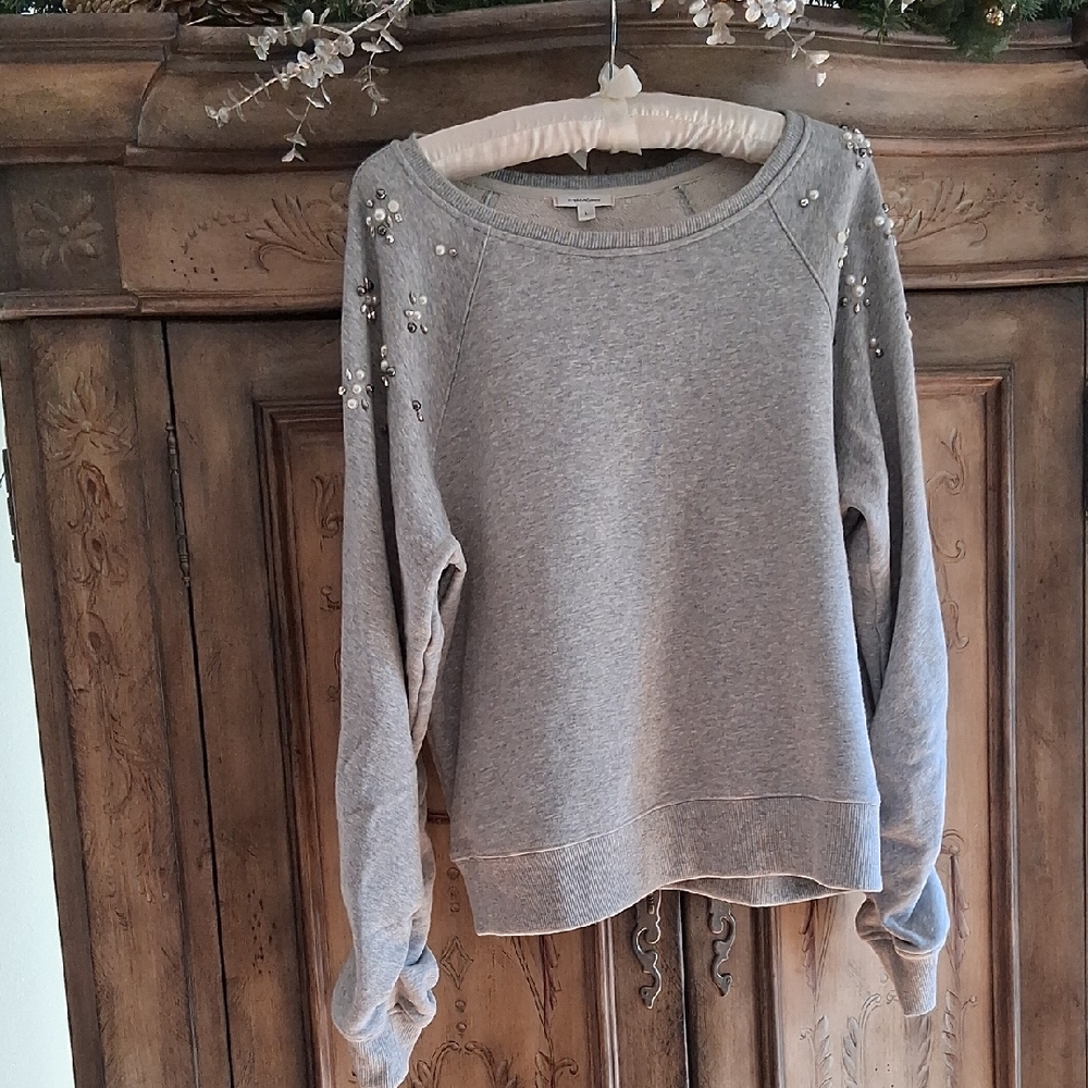 Stella & Dot Heather Gray Sweatshirt